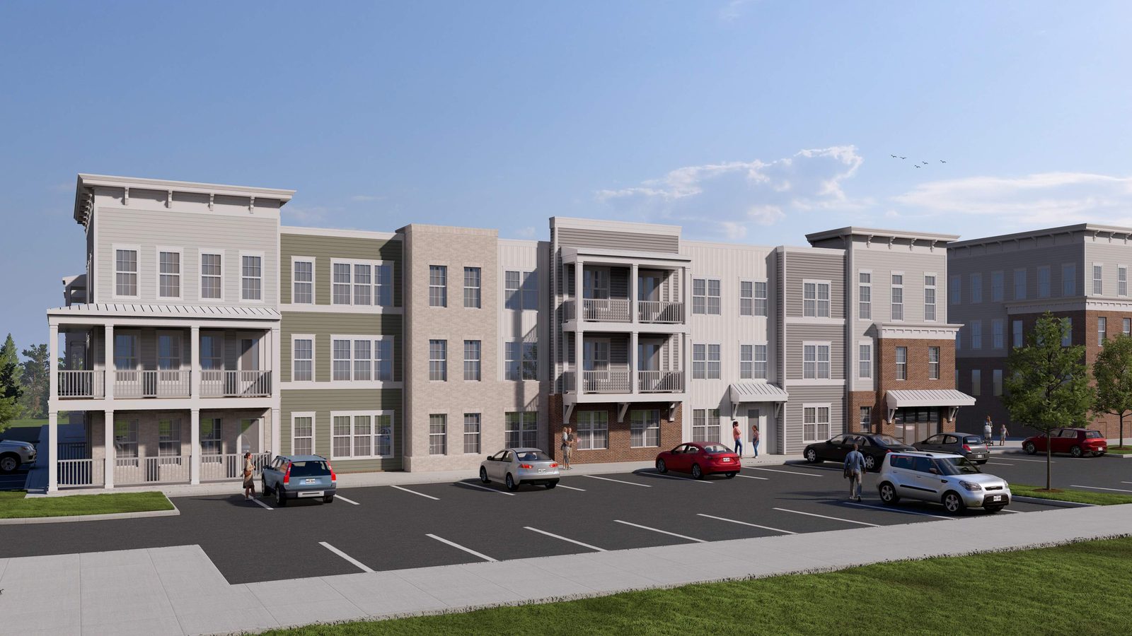 Artist rendering of Clear Springs Apartments
